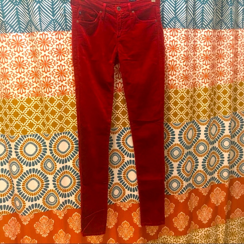 AG The Legging Super Skinny Opulent Stretch Velvet